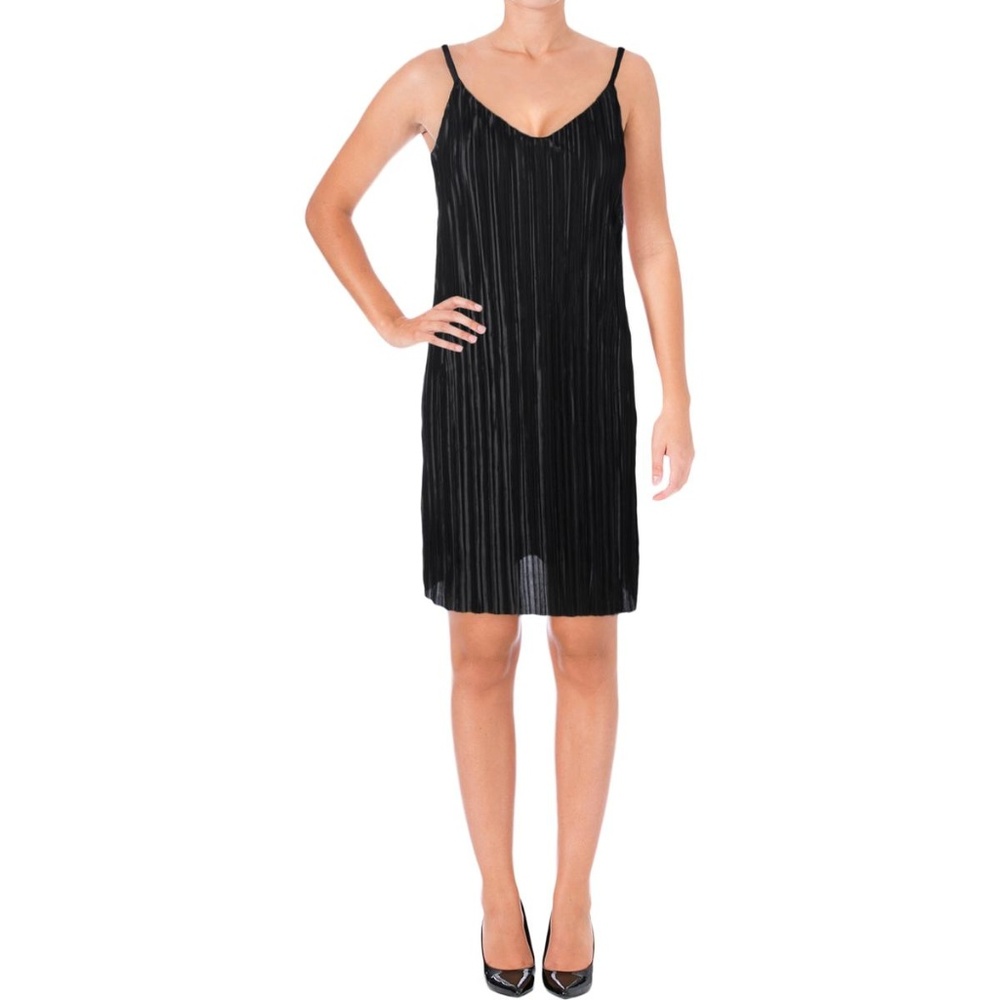 NWT Aqua Crinkle Satin Slip Dress
